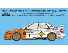 Decal – Impreza WRC 2002 - "TNT" - Rajd Warszawski 2003
